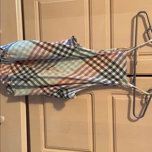 Plaid cropped tank top! AMERICAN EAGLE